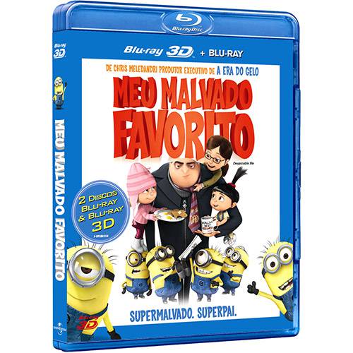 Blu-Ray 3D Meu Malvado Favorito (1 Blu-Ray 3D + Blu-Ray)