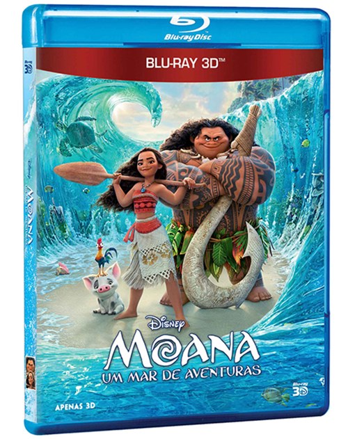 Blu-Ray 3D - Moana: um Mar de Aventuras
