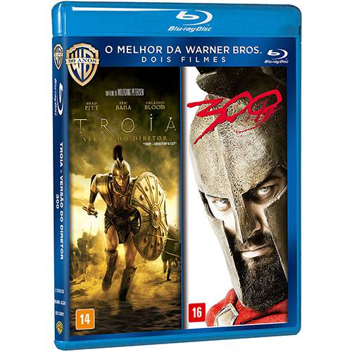 Blu-Ray - Dose Dupla - Tróia + 300 (Duplo)