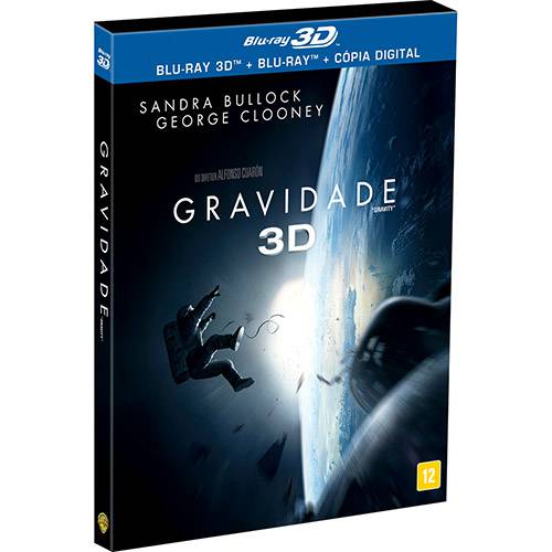 Blu-Ray Gravidade 3D - Blu-Ray 3D + Blu-Ray + Cópia Digital