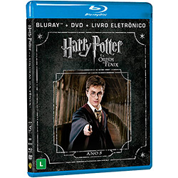 Blu-Ray Harry Potter e a Ordem da Fênix (Blu-ray + DVD + Livro Eletrônico) - Exclusivo