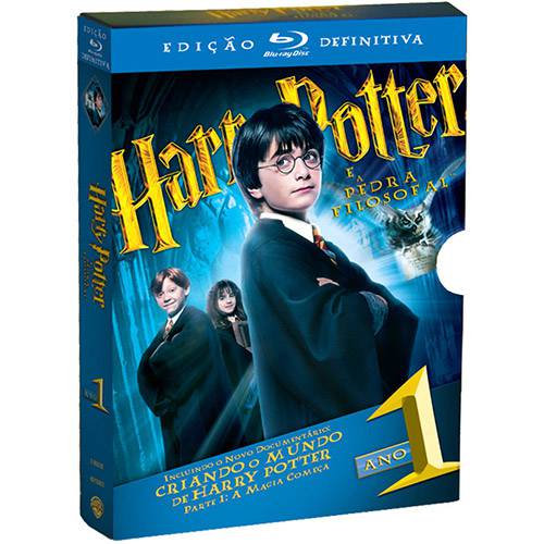 Blu-ray Harry Potter e a Pedra Filosofal - Edição Definitiva (3 Discos)
