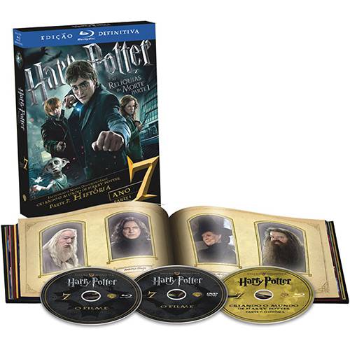 Tudo sobre 'Blu-Ray Harry Potter e as Relíquias da Morte Parte 1 - Edição Definitiva (3 Discos)'