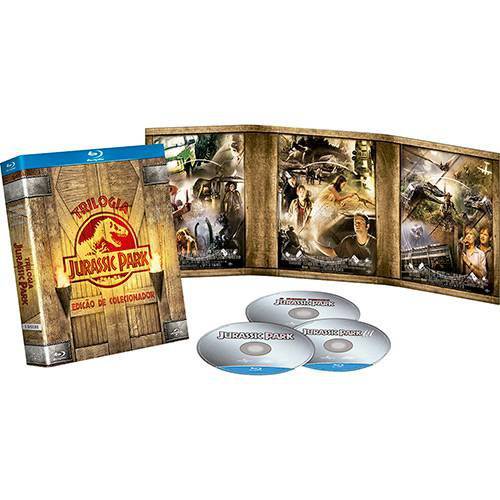 Blu-ray - Jurassic Park - Trilogia Completa - Edição de Colecionador - Digipak