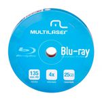 Blu-Ray Mídia Disco 25Gb Branco 10 Unid. DV057 Multilaser