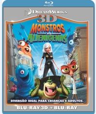 Blu-Ray Monstros Vs Alienígenas 3d - 952988