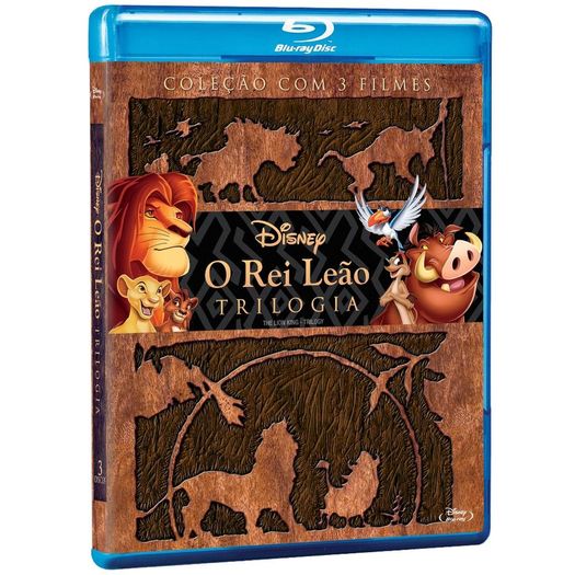 Blu-Ray o Rei Leão Trilogia (3 Bds)