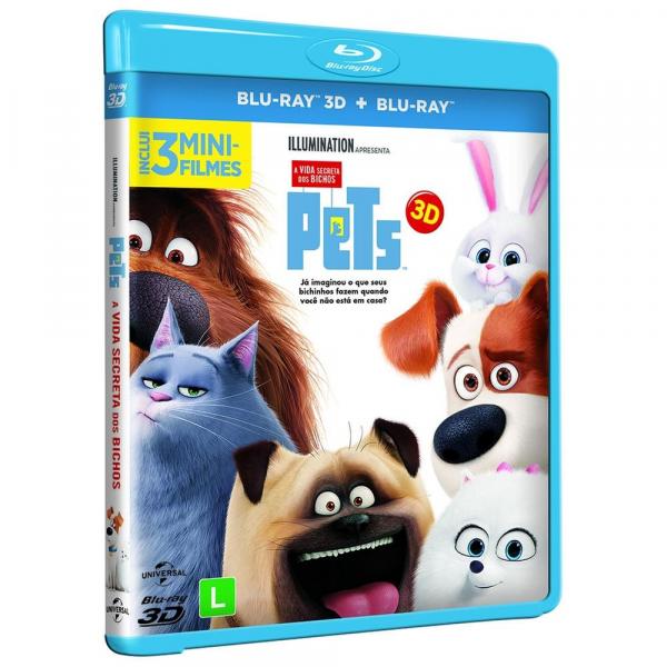 Blu-Ray Pets - a Vida Secreta dos Bichos 3d - 1