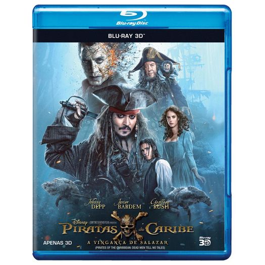 Blu-Ray Piratas do Caribe 5 - a Vingança de Salazar 3d