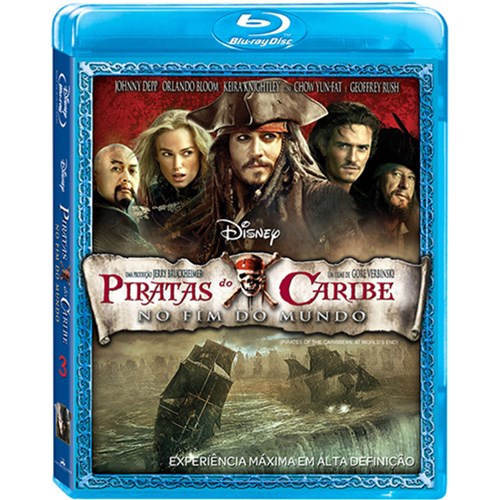 Blu-Ray - Piratas do Caribe 3 - no Fim do Mundo