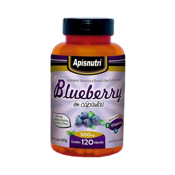 Blueberry 500mg com 120 Cápsulas - Apisnutri