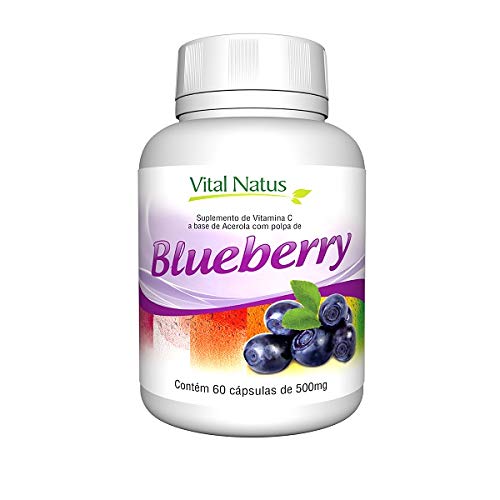 Blueberry - 60 Capsulas de 500mg - Vital Natus