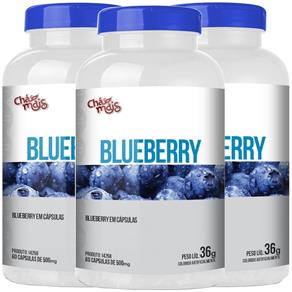 Blueberry Mirtilo 60 Cápsulas Kit com 3 - 60 CÁPSULAS