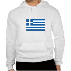Blusa de Moletom Bandeira Grécia - G - Branco