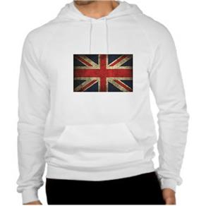 Blusa de Moletom Bandeira Inglaterra - GG - Branco