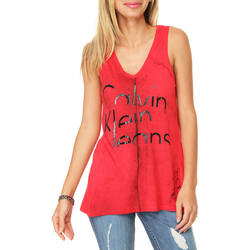 Tudo sobre 'Blusa Decote V Calvin Klein Jeans com Estampa'