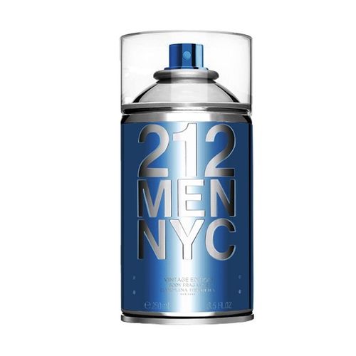 Body Spray Carolina Herrera 212 Men NYC Vintage Masculino - 250 Ml