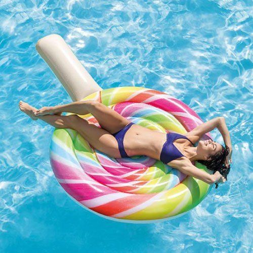 Bóia Colchão Inflável para Piscina Pirulito Intex 58753