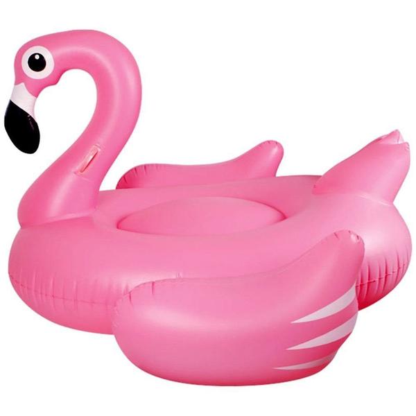 Boia Inflável Gigante Flamingo Belfix Rosa