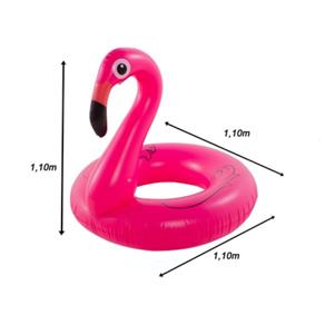 Bóia Inflável Gigante Redonda Flamingo - Bel Lazer
