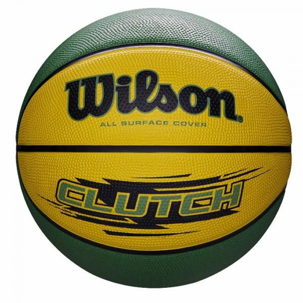 Bola de Basquete Clutch N.7 Amarelo e Verde Wilson