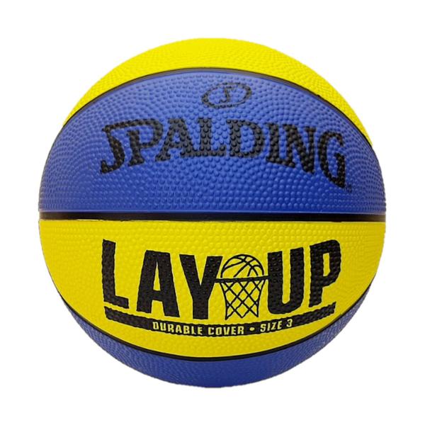 Bola de Basquete - NBA - Azul e Amarelo - Rookie Gear Outdoor Júnior - Tam  5 - Spalding