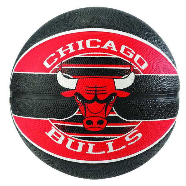 Bola de Basquete Spalding NBA Chicago Bulls Team Rubber Basketball Tam 7