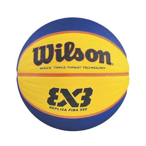 Bola de Basquete Street Fiba 3x3 Azul C/ Amarelo Wilson