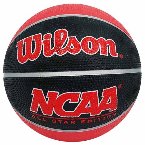 Bola de Basquete Wilson NCAA Mini Vermelha e Preta 1028883
