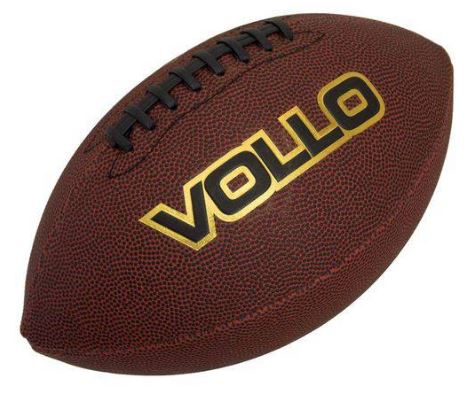 Bola de Futebol Americano Vollo PVC Marrom VOLLOVF001
