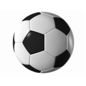 Bola de Futebol Branca e Preta - Allpha