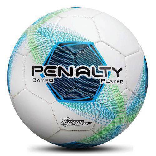 Bola de Futebol de Campo Penalty Player Super Soft Branco Azul Verde