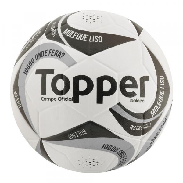 Bola de Futebol de Campo - Ultra IX - Branco e Preto - Topper