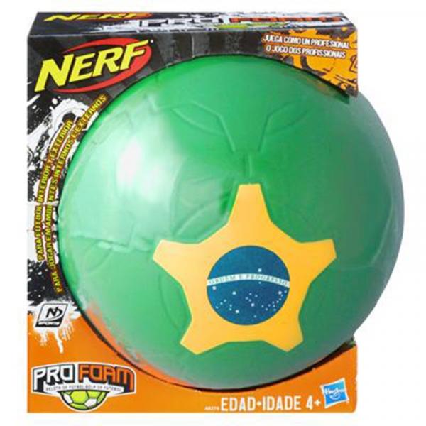 Bola de Futebol Nerf Sports Verde A8279 Hasbro