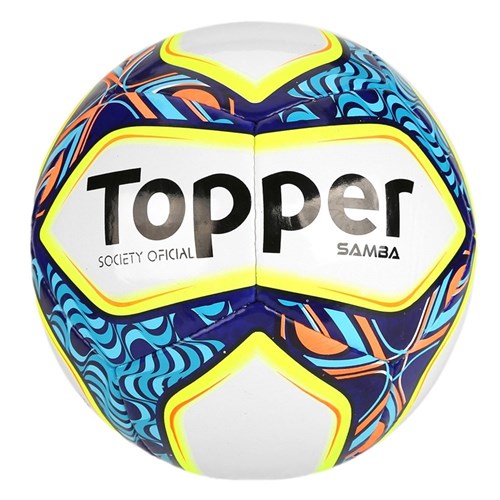 Bola de Futebol Society Topper Samba Branca