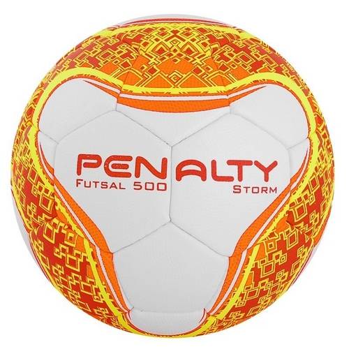 Bola de Futsal 6 Penalty Storm 500 com Costura Á Mão