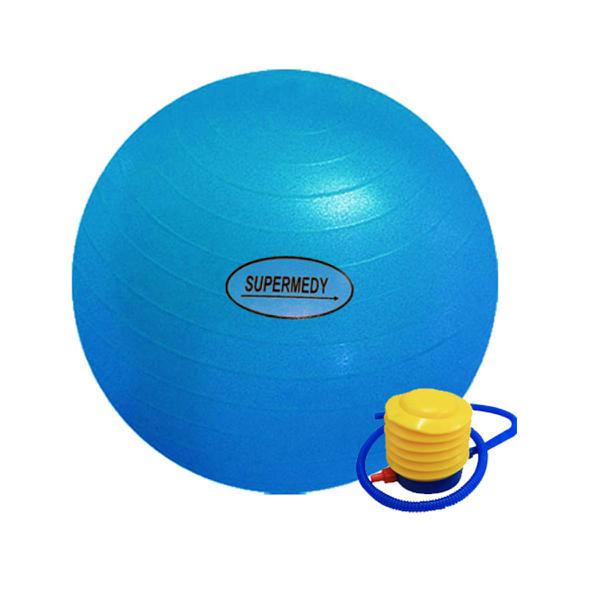 Bola de Ginastica 65cm C/ Bomba para Inflar Supermedy - Supermedy