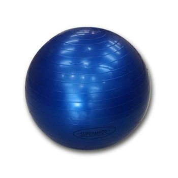 Bola de Ginástica Azul 65cm Supermedy com Bomba