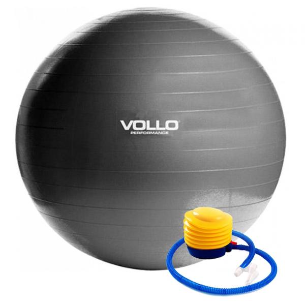 Bola de Ginástica Gym 65cm C/ Bomba de Ar - VOLLO Performance VLS322265