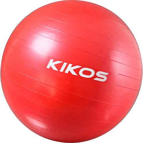 Bola de Ginástica Kikos Fitball 55 Cm Vermelha