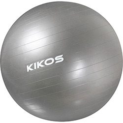 Bola de Ginástica Kikos Fitball 75 Cm Cinza