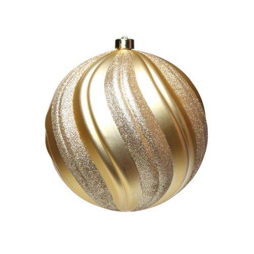 Bola de Natal P/ Árvore C/1 Pçs 20cm Dourado