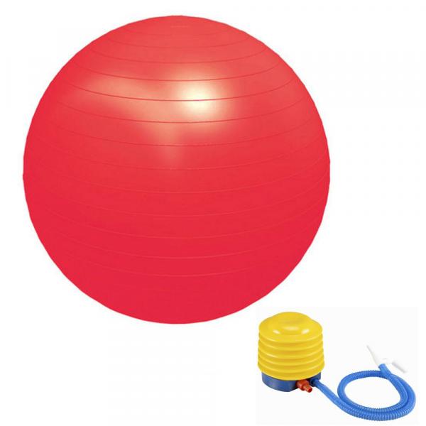 Bola de Pilates 45 Cm Vermelha C/ Bomba Supermedy
