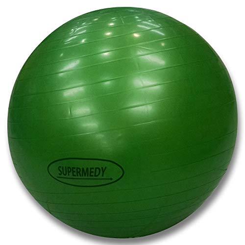 Bola de Pilates 75 Cm Verde C/Bomba Supermedy