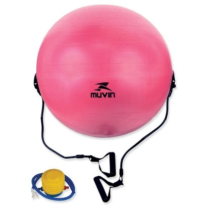 Bola de Pilates com Extensor - 65cm Muvin BLG-400