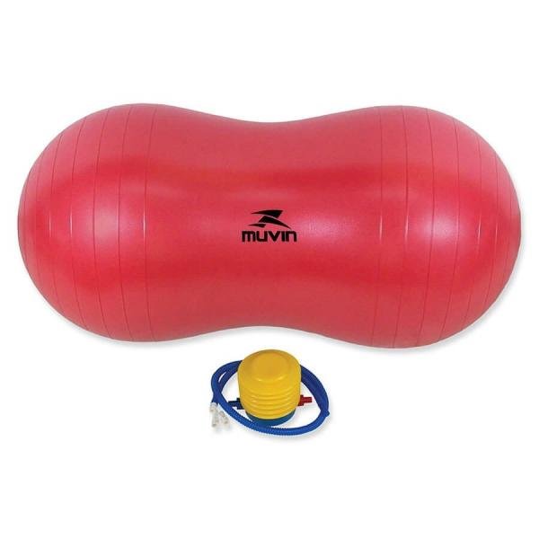Bola de Pilates Peanut 90cm X 45cm BLG-500 - Vermelho - Mu - Muvin
