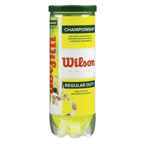 Bola de Tênis Wilson Championship Regular Duty - Tubo 3 Bolas