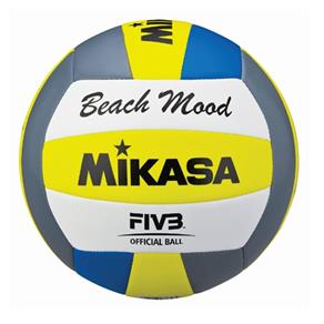 Bola de Vôlei de Praia Mikasa VXS-BMD - Cinza/Amarelo/Azul/Branco