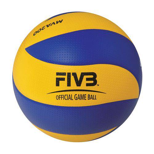 Bola de Voleibol Mikasa MVA200 Size 5 Azul e Amarelo