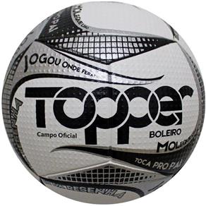 Bola Futebol de Campo Boleiro Branco/Cinza 2019 - Topper